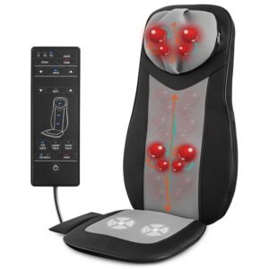 Shiatsu Neck Back Seat Massager with Heat,Deep Kneading Vibration & Spot Massage